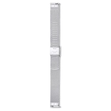 Watch strap, 13 mm (0.51") width, Metal, Silver tone, Stainless Steel - Swarovski, 5674182