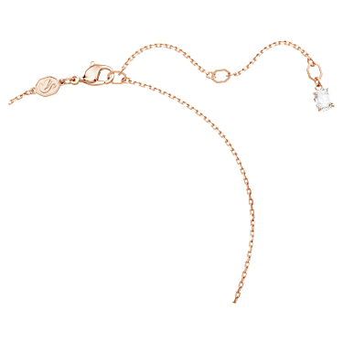 Colgante Idyllia, Trébol, Blanco, Baño tono oro rosa - Swarovski, 5674211