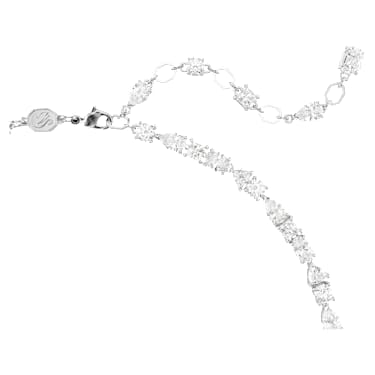 Set Mesmera, Tăieturi mixte, Alb, Placat cu rodiu | Swarovski