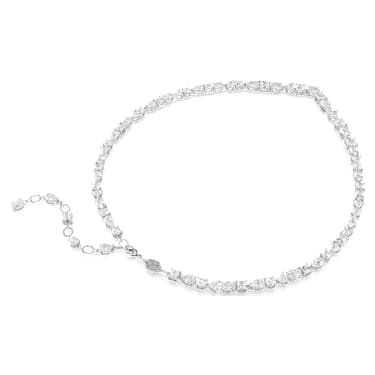 Set Mesmera, Tăieturi mixte, Alb, Placat cu rodiu | Swarovski