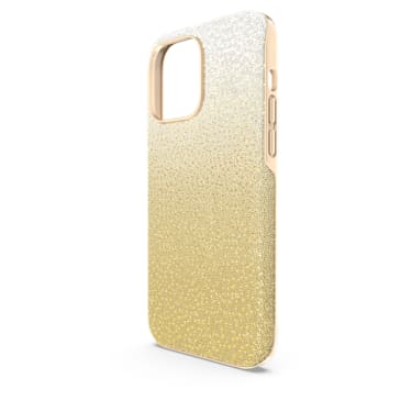 High smartphone case, Color gradient, iPhone® 14 Pro Max, Gold tone - Swarovski, 5674494