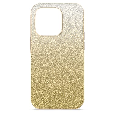 Swarovski iPhone 14 Pro ケース グリッターゴールド High smartphone case, Colour gradient, iPhone® 14 Pro, Gold tone