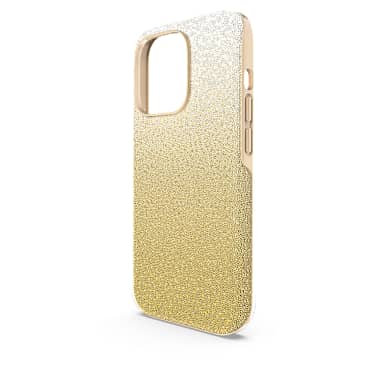 Pouzdro na chytrý telefon High, Barevný přechod, iPhone® 14 Pro, Zlatý odstín - Swarovski, 5674495
