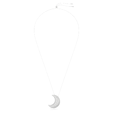 Sublima 链坠, 月亮, 白色, 镀铑 - Swarovski, 5674895