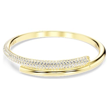 Dextera バングル, マグネットクロージャー, ホワイト, 18Kゴールドコーティング - Swarovski, 5674980