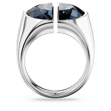 Lucent cocktail ring, Gray, Rhodium plated - Swarovski, 5674983
