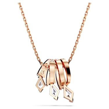 Dragon & Phoenix 펜던트, 드래곤 발톱, 화이트, 로즈골드 톤 플래팅 - Swarovski, 5675826