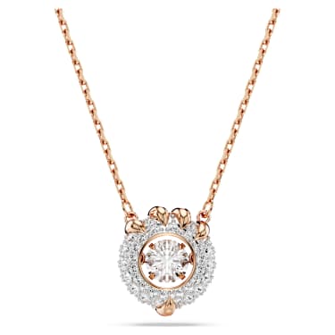 Dragon & Phoenix 鏈墜, 龍爪, 白色, 鍍玫瑰金色調 - Swarovski, 5675827