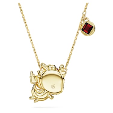 Chinese Zodiac pendant, Dragon, Yellow, Gold-tone plated - Swarovski, 5676540