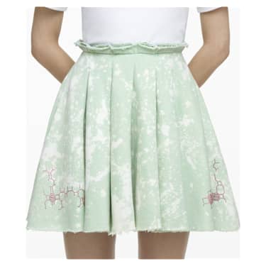 Liberal Youth Ministry, Bleached fleece skirt, Green - Swarovski, 5677017