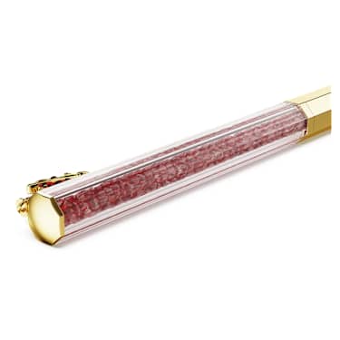 Stylo à bille Crystalline Dragon and Phoenix, Forme octogonale, Dragon, Rouge, Placage de ton or - Swarovski, 5677125