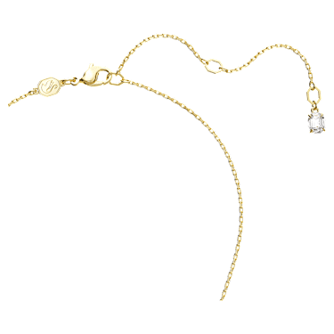 Obesek Stilla, Pravokotni rez, Zelen, PVD zlatega odtenka - Swarovski, 5677141