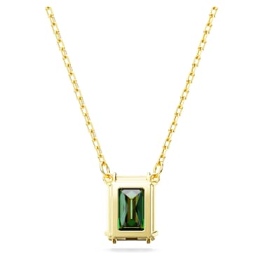 14K White Gold Emerald Cut Diamond Solitaire Pendant (1.00 CTW - H-I /  SI1-SI2)