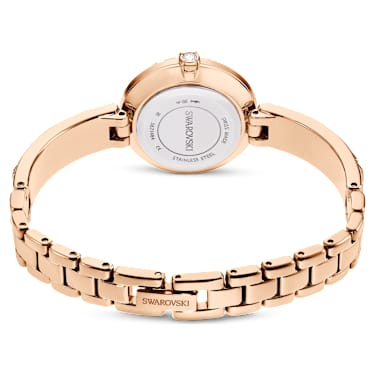 Matrix Bangle 워치, 스위스 메이드, 크리스털 브레이슬릿, 화이트, 로즈 골드 톤 피니시 - Swarovski, 5677484