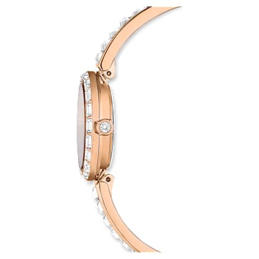 Matrix Bangle 워치, 스위스 메이드, 크리스털 브레이슬릿, 화이트, 로즈 골드 톤 피니시 - Swarovski, 5677484