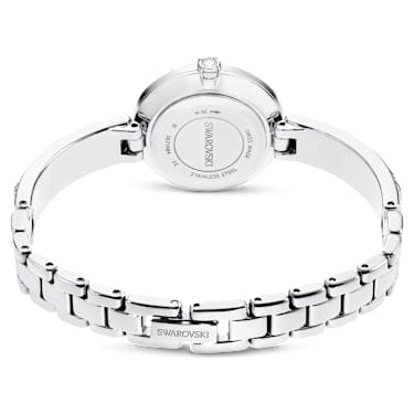 Orologio Matrix Bangle, Fabbricato in Svizzera, Bracciale in cristallo, Bianco, Acciaio inossidabile - Swarovski, 5677487