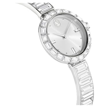 Orologio Matrix Bangle, Fabbricato in Svizzera, Bracciale in cristallo, Bianco, Acciaio inossidabile - Swarovski, 5677487