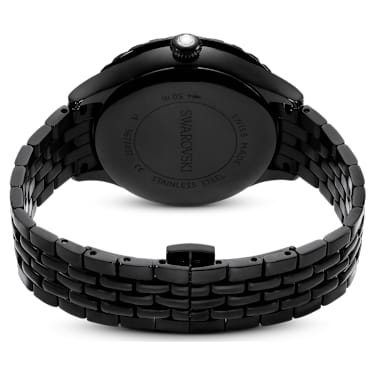 Reloj Octea Moon, Fabricado en Suiza, Luna, Brazalete de metal, Negro, Acabado negro - Swarovski, 5677497
