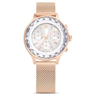 Swarovski watches womens rose gold sale