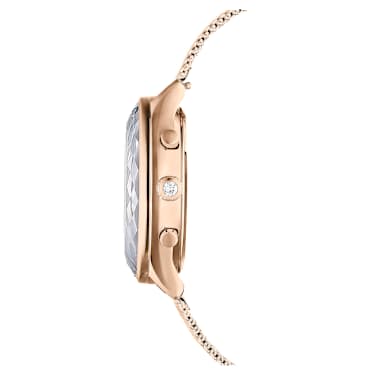 Nova Chrono watch, Swiss Made, Metal bracelet, Rose gold tone, Rose gold-tone finish - Swarovski, 5677506