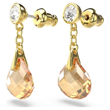 Tessa 드롭 이어링, 골드 톤, 골드 톤 플래팅 - Swarovski, 5677549