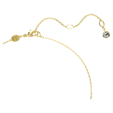 Swan 链坠, 天鹅, 红色, 金色饰面 - Swarovski, 5677599