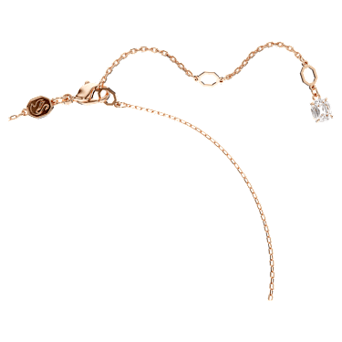 Hyperbola pendant, Infinity, White, 18K rose gold finish - Swarovski, 5677623