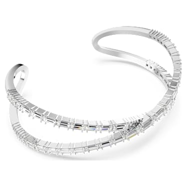 Hyperbola 커프, 인피니티, 화이트, 로듐 플래팅 - Swarovski, 5677625