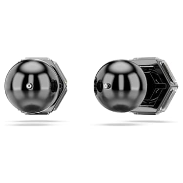 Numina Ohrstecker, Rundschliff, Weiß, Rutheniert - Swarovski, 5677941