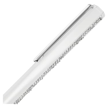 Crystal Shimmer 볼포인트 펜, 화이트 래커 처리, 크롬 플래팅 - Swarovski, 5678183