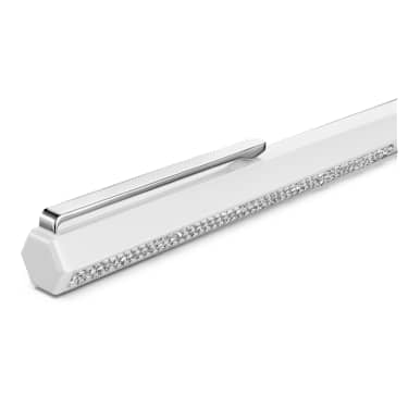 Crystal Shimmer 볼포인트 펜, 화이트 래커 처리, 크롬 플래팅 - Swarovski, 5678183