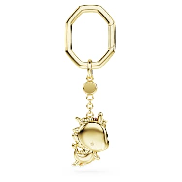 Chinese Zodiac 키 링, 드래곤, 옐로우, 골드 톤 플래팅 - Swarovski, 5678185