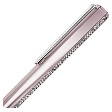 Crystal Shimmer ballpoint pen, Pink lacquered, Chrome plated - Swarovski, 5678188