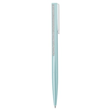 Crystal Shimmer ballpoint pen, Blue lacquered, Chrome plated - Swarovski, 5678190
