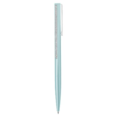 Crystal Shimmer ballpoint pen, Blue lacquered, Chrome plated - Swarovski, 5678190