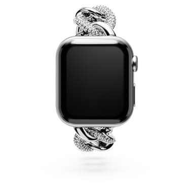 Sparkling Kettenband, Für die Apple Watch® 40 mm & 41 mm, Silberfarben, Edelstahl - Swarovski, 5678671