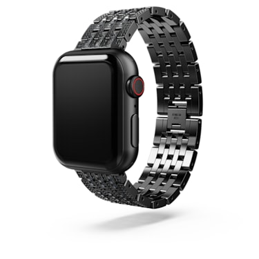 Pasek princess Sparkling, Do zegarków Apple Watch® 40 mm i 41 mm, Czarna powłoka - Swarovski, 5678675