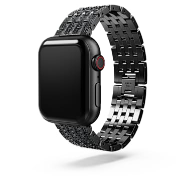 Sparkling 되는 프린세스 스트랩, Apple Watch® 40mm, 41mm 용, 블랙 피니시 - Swarovski, 5678675