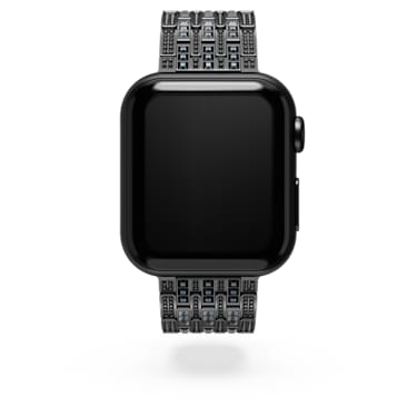 Pasek princess Sparkling, Do zegarków Apple Watch® 40 mm i 41 mm, Czarna powłoka - Swarovski, 5678675