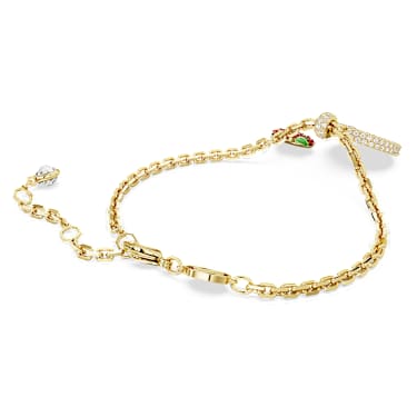 Pulsera I LOVE NY, Roja, Baño tono oro - Swarovski, 5678704