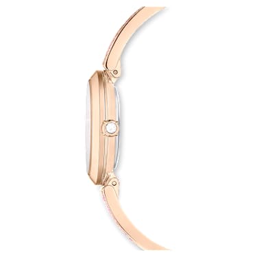 Illumina 手錶, 瑞士製造, 水晶錶鏈, 粉紅色, 玫瑰金色潤飾 - Swarovski, 5678756
