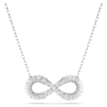 Hyperbola 펜던트, 인피니티, 화이트, 로듐 플래팅 - Swarovski, 5679434