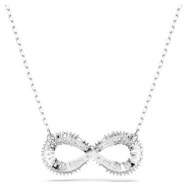 Hyperbola 펜던트, 인피니티, 화이트, 로듐 플래팅 - Swarovski, 5679434