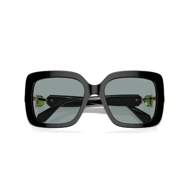 Okulary przeciwsłoneczne, Duży kryształ, Kształt kwadratowy, SK6001, Czarne - Swarovski, 5679521