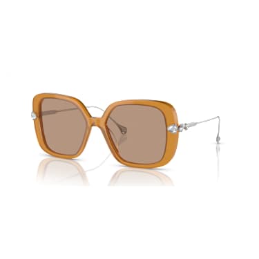 Sonnenbrille, Übergröße, Quadratische Form, SK6011, Braun - Swarovski, 5679528
