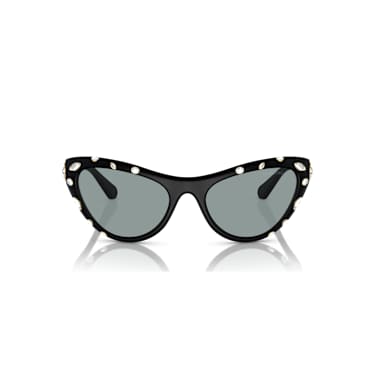 Lunettes de soleil, Style Cat-eye, SK6007, Noires - Swarovski, 5679529