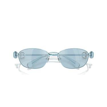 Sonnenbrille, Ovale Form, SK7010, Blau - Swarovski, 5679530