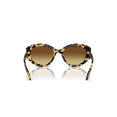 Sunglasses, Cat-eye shape, SK6008, Brown - Swarovski, 5679535