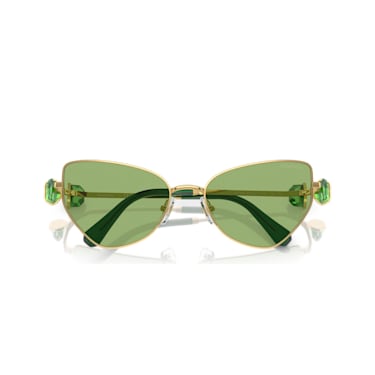 Sunglasses, Cat-eye shape, SK7003, Green - Swarovski, 5679537