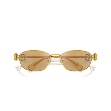 Lunettes de soleil, Forme ovale, SK7010, Jaunes - Swarovski, 5679540